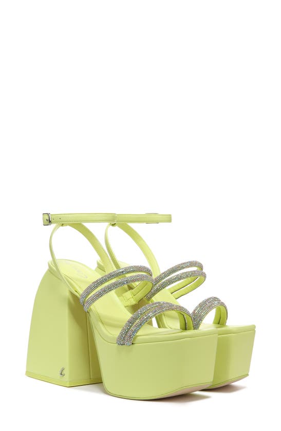 Shop Circus By Sam Edelman Circus Ny By Sam Edelman Mila Jewel Ankle Strap Platform Sandal In Sunny Lime