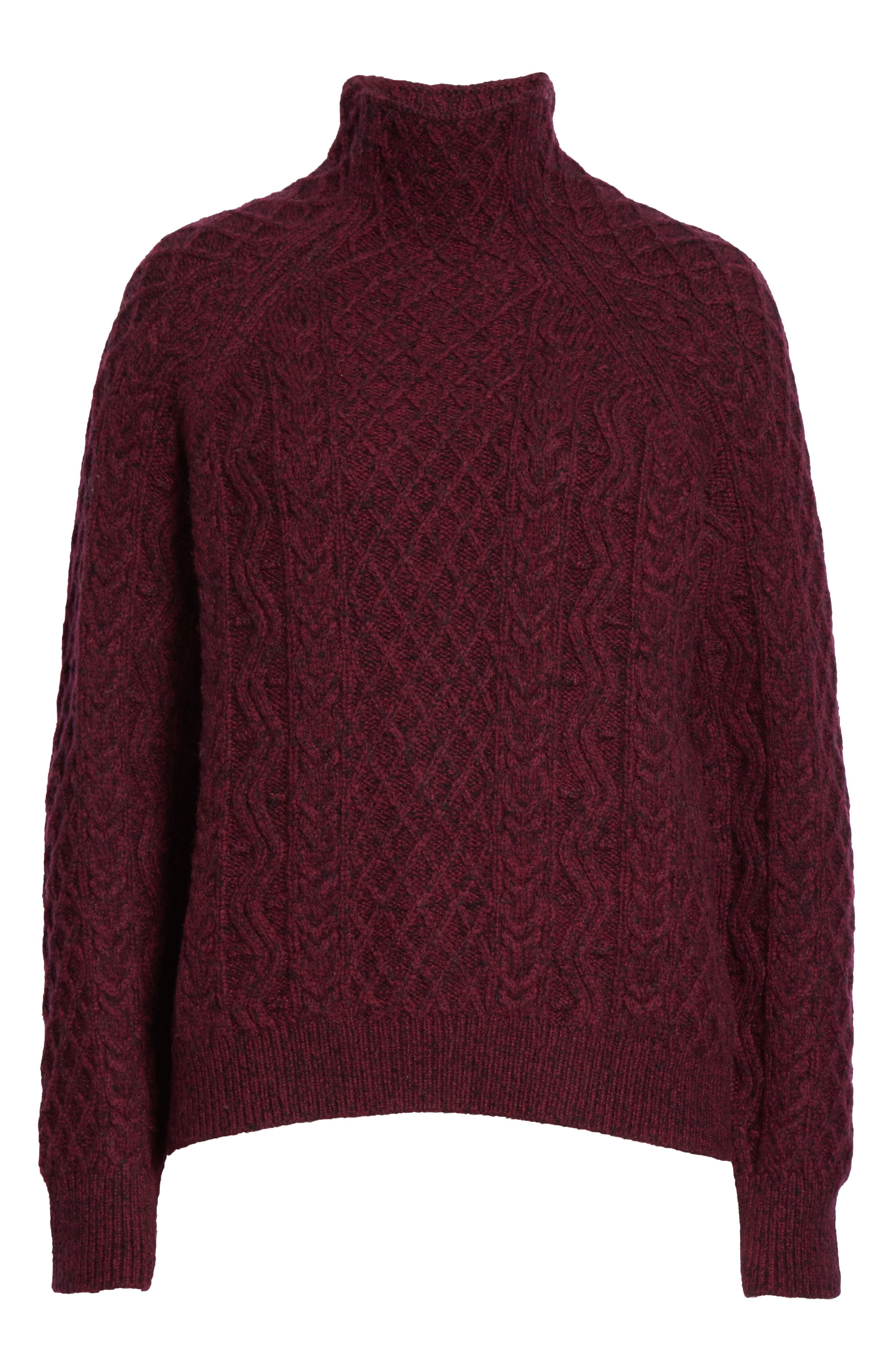 vince cable mock neck merino wool blend sweater
