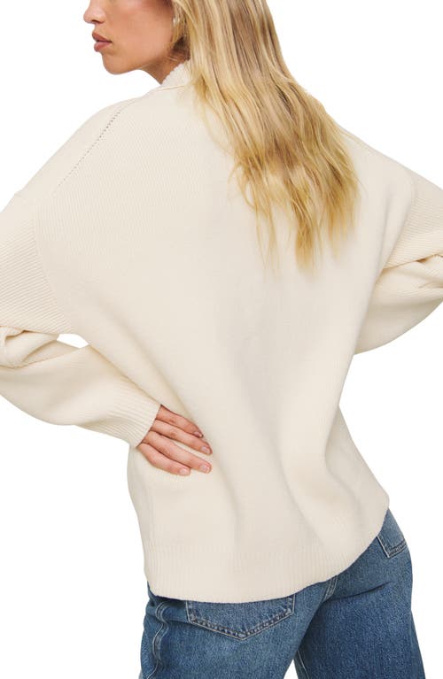 Shop Reformation Brooklyn Organic Cotton Sweater In Gossamer