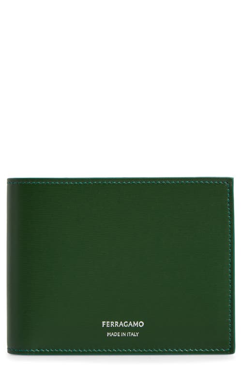 FERRAGAMO Classic Leather Bifold Wallet in Forest Green at Nordstrom