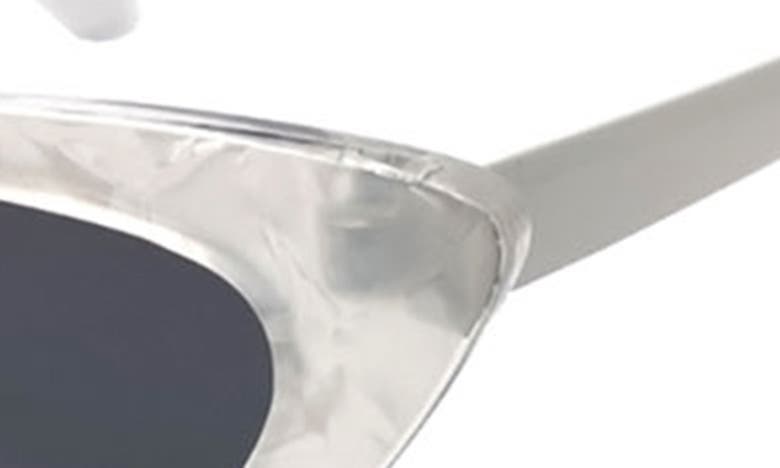 Shop Bcbg 54mm Extreme Cat Eye Sunglasses In White Marble