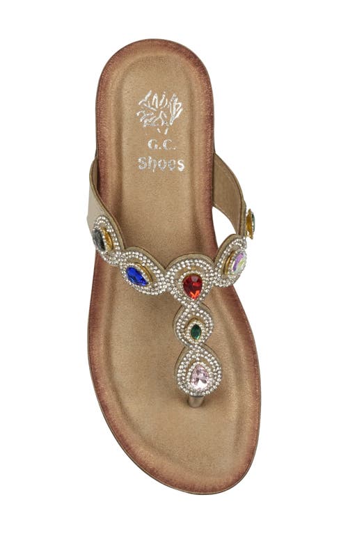 Shop Good Choice New York Zara Flip Flop In Gold