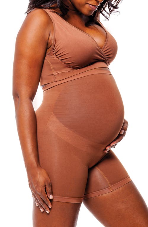 belly bandit Thighs Disguise® Maternity Support Shorts in Cocoa