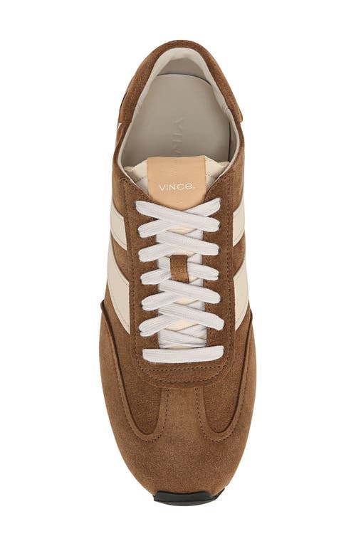 Shop Vince Oasis Sneaker In Vicuna Brown/moonlight