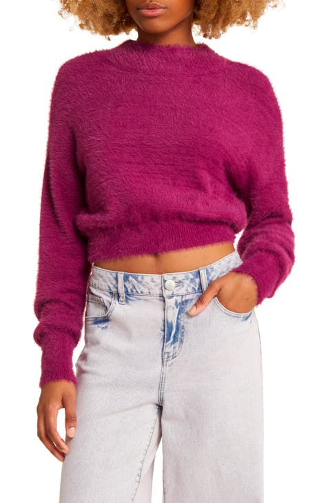 Cozy Mock Neck Crop Sweater