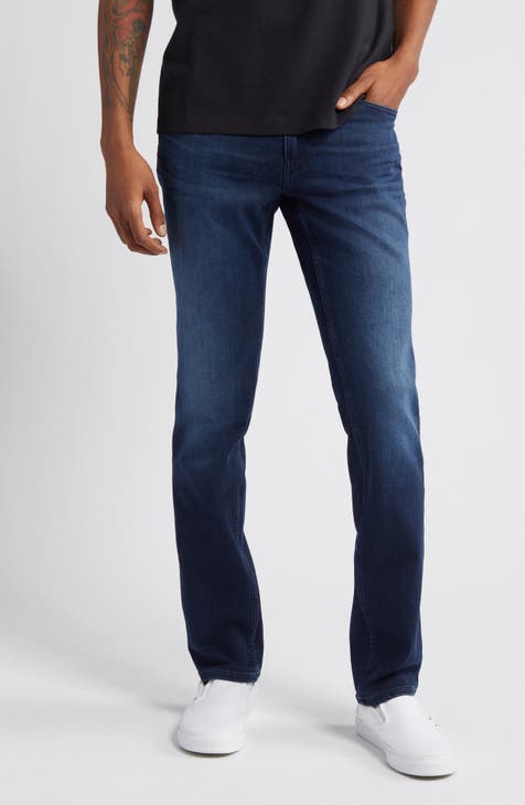 PAIGE Transcend Lennox Slim Tapered Leg Five Pocket Pants in Blue for Men