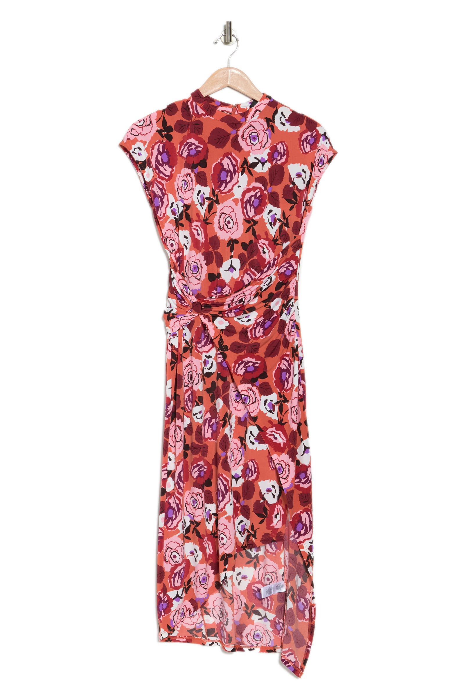Donna Morgan Floral Short Sleeve O-Ring Maxi Dress | Nordstromrack