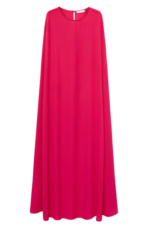 Shop Mango Cape Maxi Dress In Pink