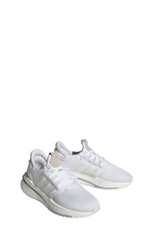 adidas Kids' X PLRBOOST Running Sneaker in White/Crystal White/White