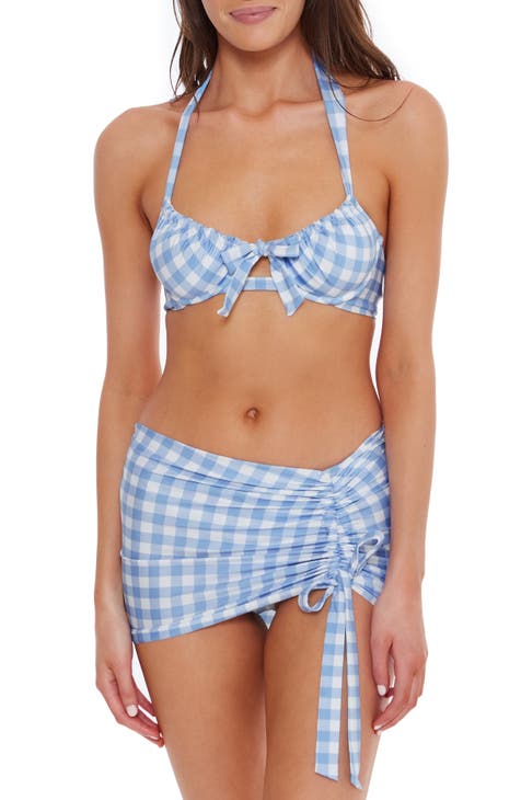 Shop Fendi Checkered Two-Piece Swimsuit