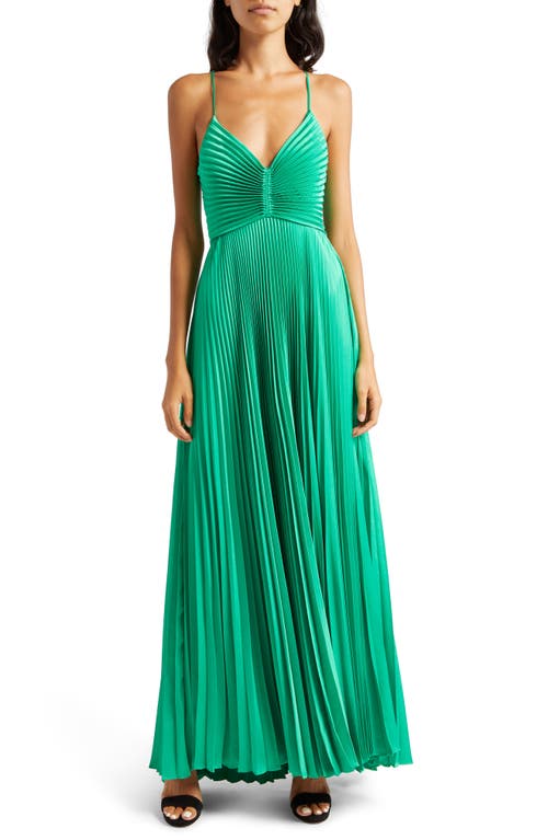 A.L.C. A. L.C. Aries Pleated Dress in Verde