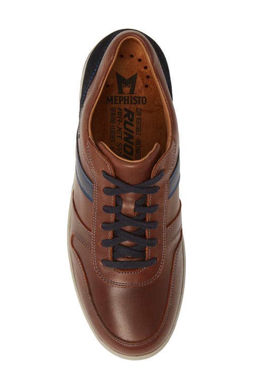 Mephisto Vito Sneaker In Chestnut/navy Leather