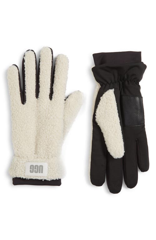 UGG(R) Faux Shearling Gloves in Ivory