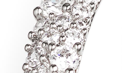 Nadri Lima Pavé Hoop Earrings In Rhodium