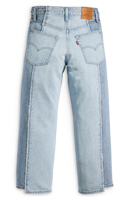 Shop Levi's Recrafted Crop Baggy Wide Leg Dad Jeans In Novel Notion