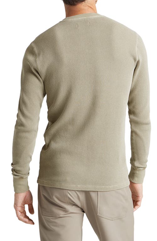 Shop Goodlife Waffle Stitch Thermal Henley In Timber