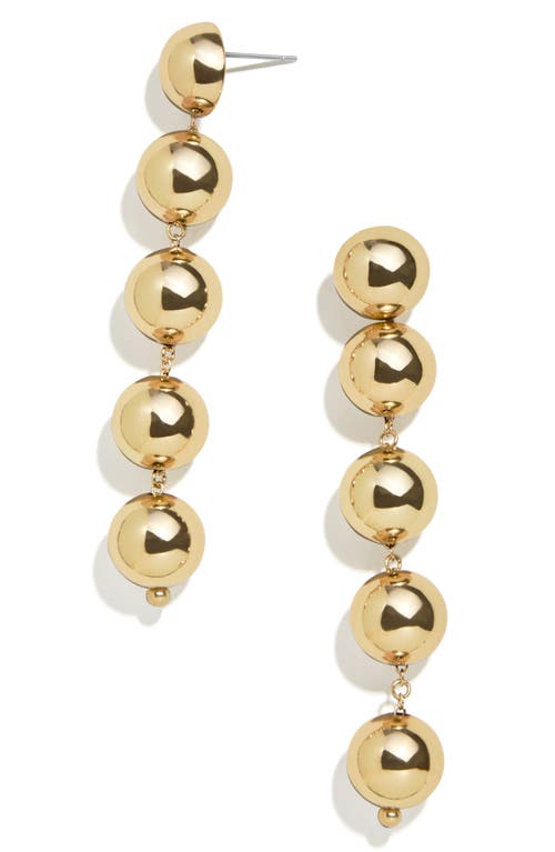 Gabriela Linear Drop Earrings in Gold
