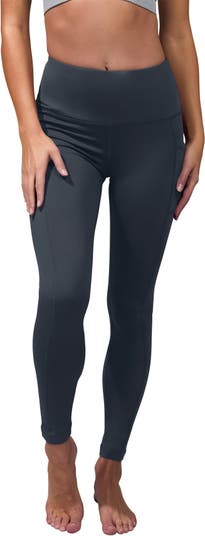 90 Degree By Reflex - Women's Polarflex Fleece Lined High Waist Side Pocket  Legging - Spiced Apple - Small