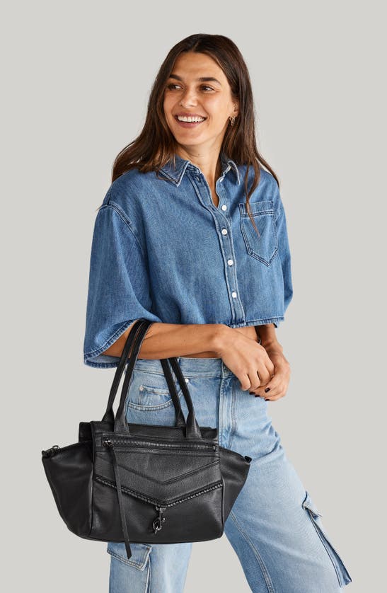 Shop Botkier Trigger Satchel Bag In Black