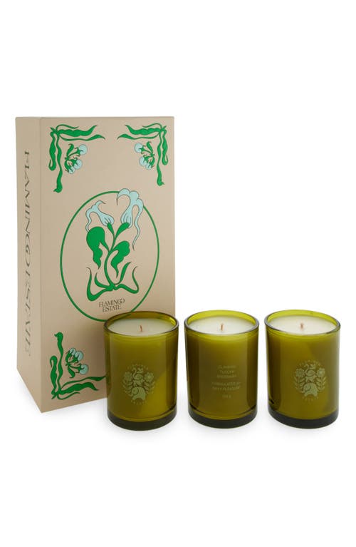 FLAMINGO ESTATE The Mini Three Sisters Candle Set $98 Value in Multi 