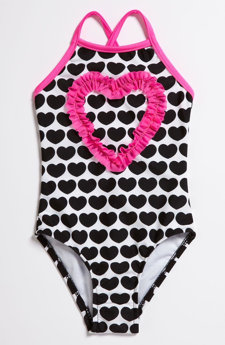 Love U Lots One Piece Swimsuit (Toddler) | Nordstrom