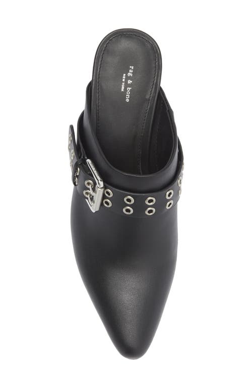 Rag & Bone Spire Grommet Mule In Black
