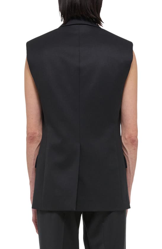 Shop Helmut Lang Virgin Wool Vest In Black