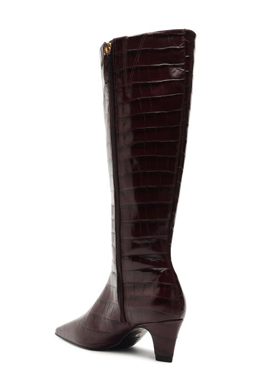 Shop Schutz Dellia Up Knee High Boot In Red