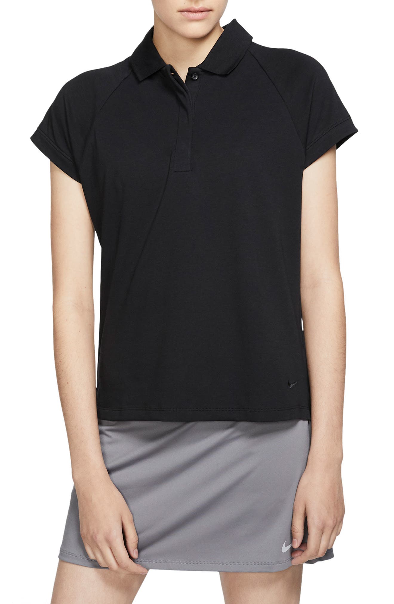 nike women's dry short sleeve golf polo