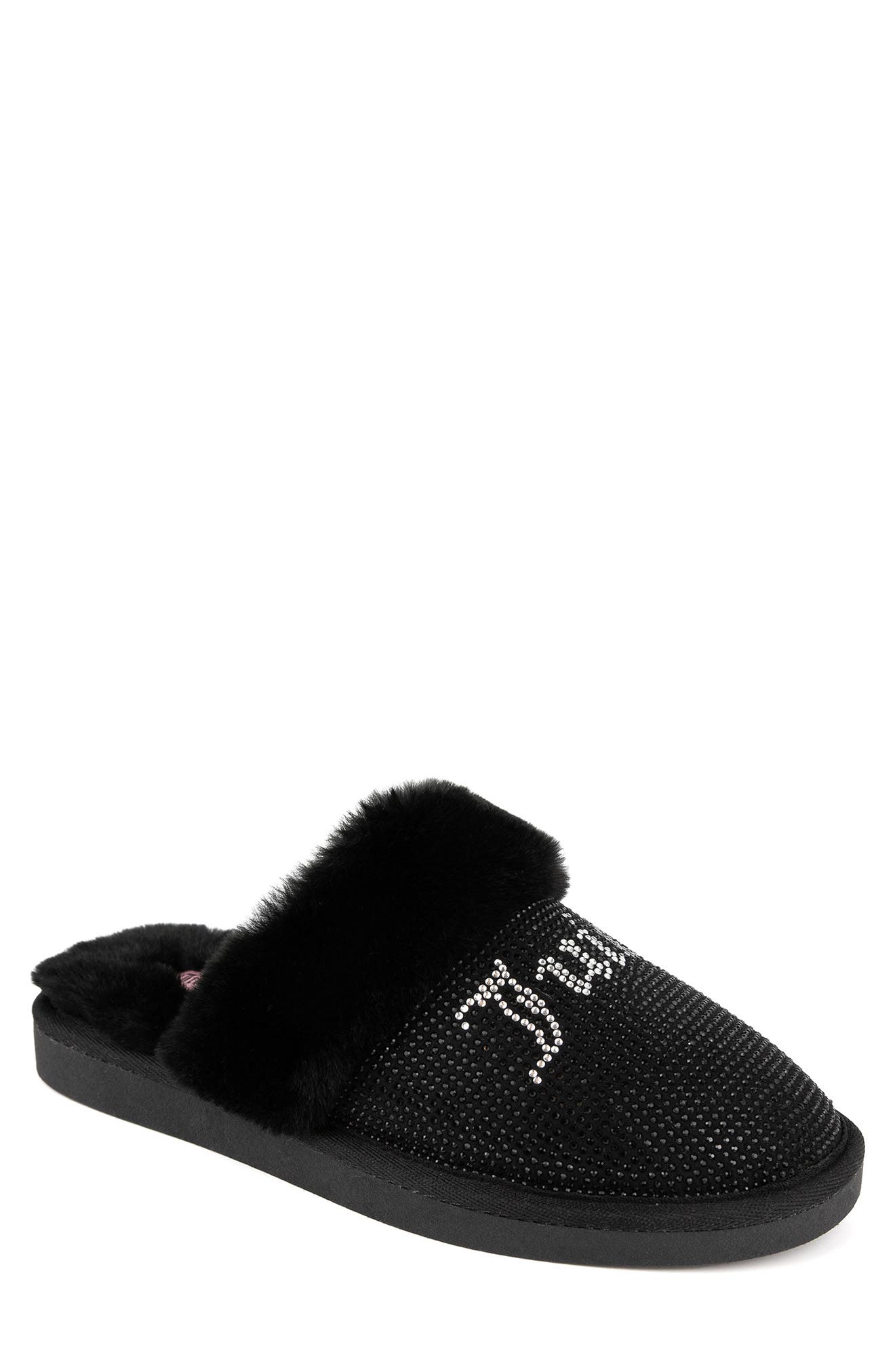 JUICY COUTURE Faux Fur Lined Slipper Nordstromrack