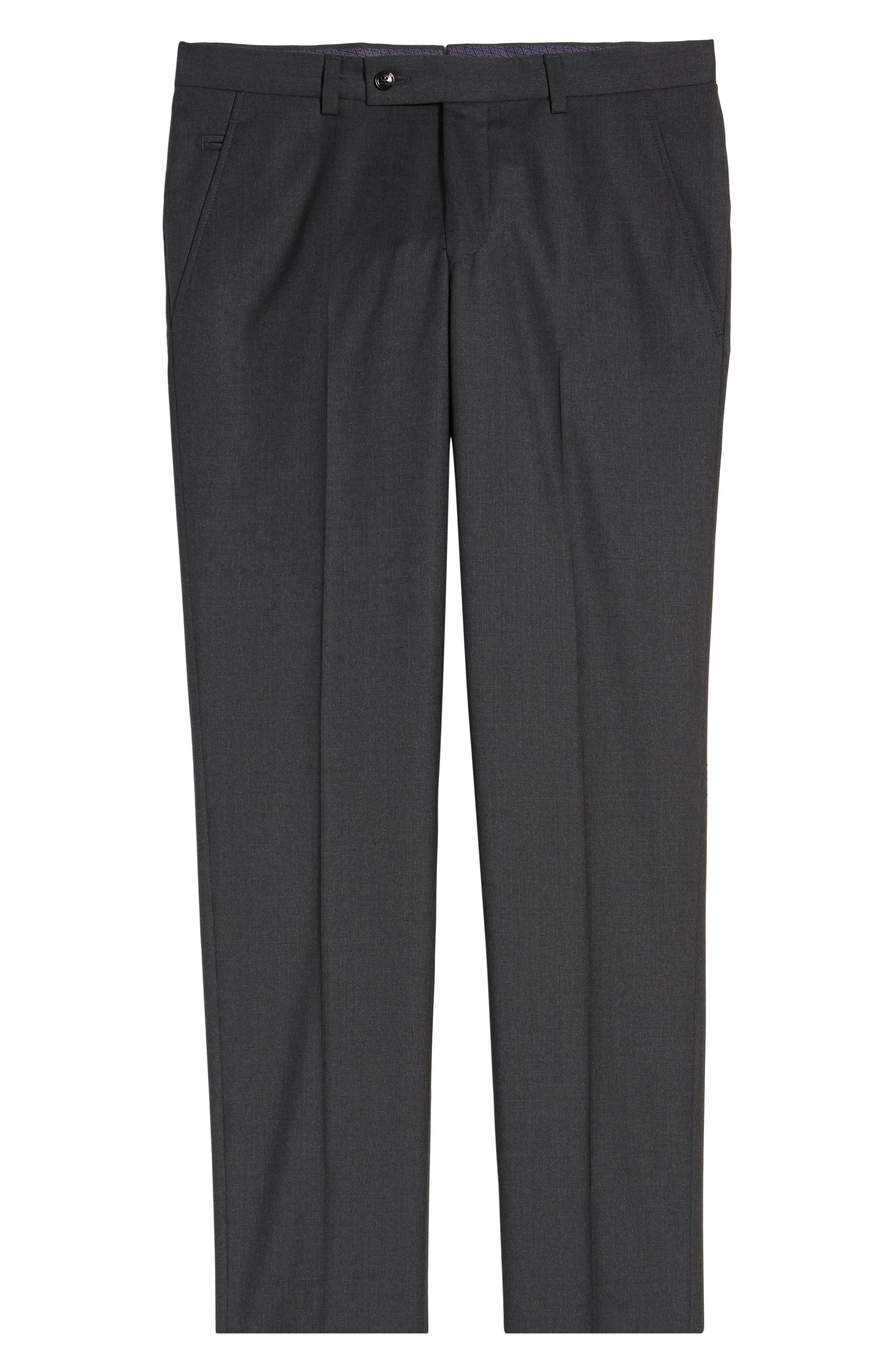 Ted Baker London | Jerome Flat Front Solid Wool Dress Pants | Nordstrom ...