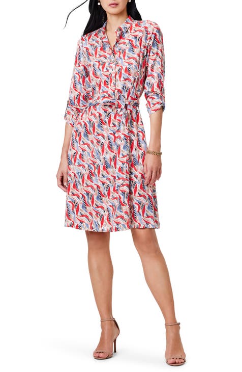 Coral Waves Live In Shirtdress