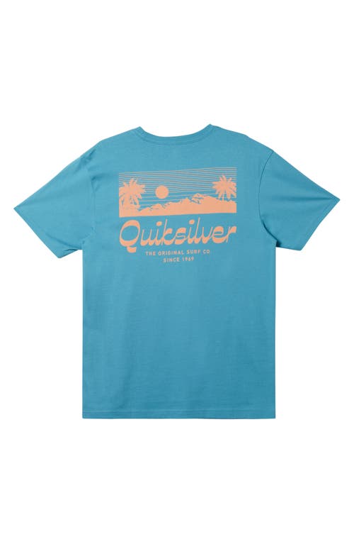 Island Mode Organic Cotton Graphic T-Shirt in Larkspur