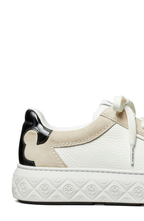 Shop Tory Burch Ladybug Sneaker In Titanium White/black