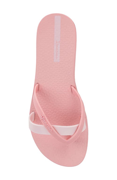 Ipanema 'kirei Silk' Flip Flop In Pink/white