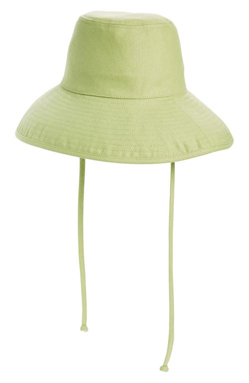 Lack Of Color Holiday Cotton Canvas Bucket Hat In Pistachio