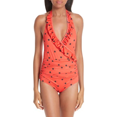 Ganni Print One-Piece Swimsuit