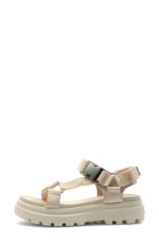 Palladium Pallacruise Platform Sandal In Sand