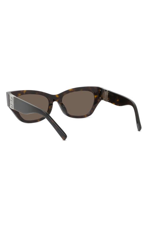 Shop Givenchy 55mm Polarized Cat Eye Sunglasses In Dark Havana/roviex