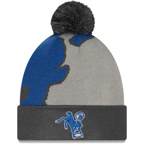 Women's Fanatics Branded Royal Montreal Expos Cable Cuffed Knit Hat with Pom