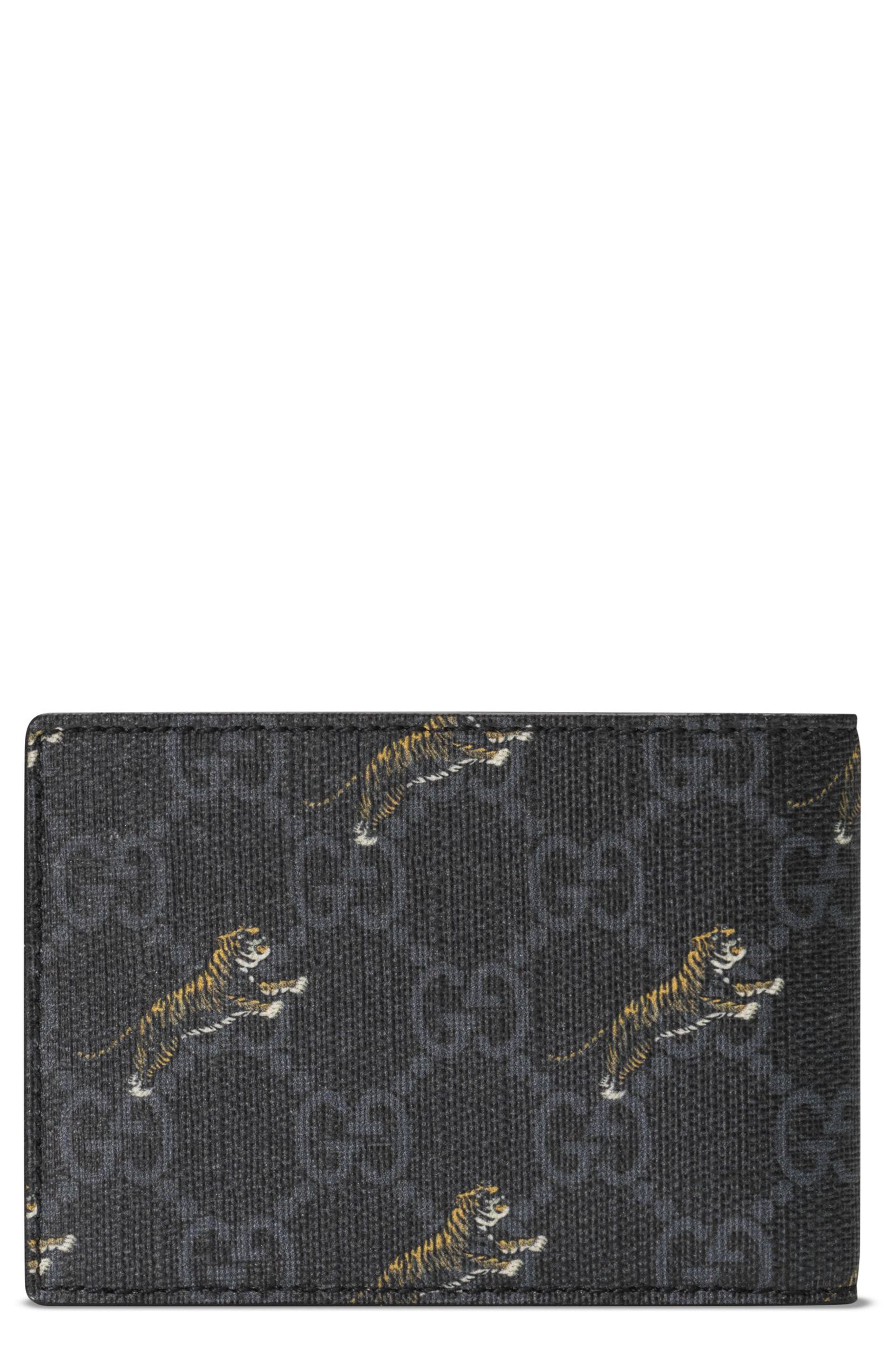 Gucci Tiger Print Bifold Wallet | Nordstrom