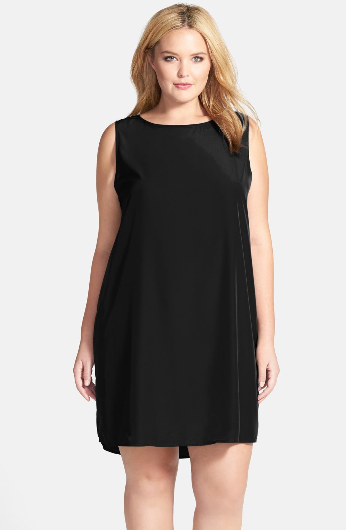Caslon® Woven Shift Dress (Plus Size) | Nordstrom
