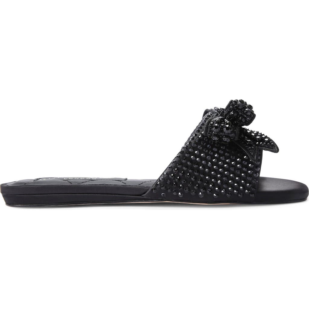 Kurt Geiger London Kensington Embellished Slide Sandal In Black