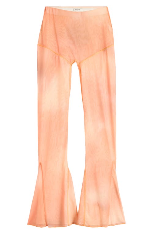 Shop Mistress Rocks Flare Pants In Orange Ombre