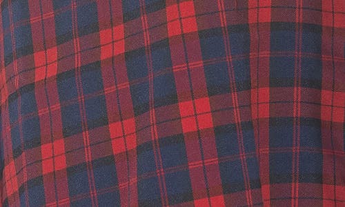 Alexia Admor Leonie Plaid A-line Skirt In Red Plaid