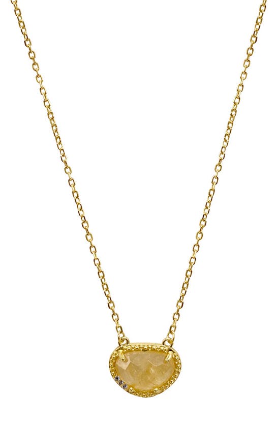Adornia Fine Jewelry 14k Over Silver 2.00 Ct. Tw. Citrine November Birthstone Necklace In Gold - Citrine