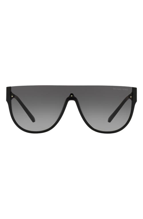 Michael Kors Flattop Shield Sunglasses in Black