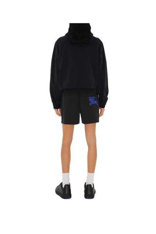 Shop Burberry Nylon Shorts In Black