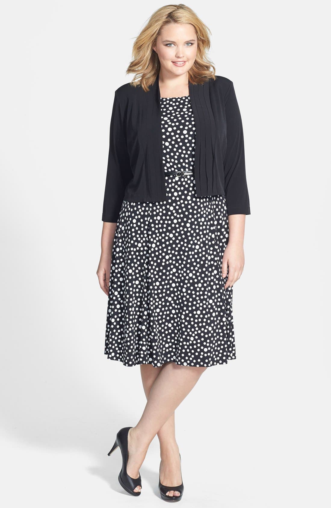 Jessica Howard Fit & Flare Dress & Jacket (Plus Size) Nordstrom