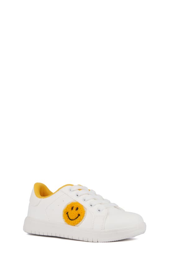 Olivia Miller Kids' Smiley Face Sneaker In Yellow